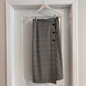 Babaton Plaid Office Wear Skirt (aritzia)